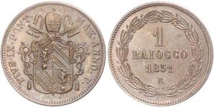 1 Baiocco États pontificaux (752-1870) Cuivre 