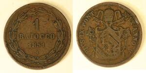 1 Baiocco Kirchenstaat (752-1870) Kupfer 