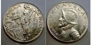 1 Balboa Panama Argent Vasco Núñez de Balboa (1475 – 1519)