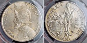 1 Balboa Panama Argent Vasco Núñez de Balboa (1475 – 1519)