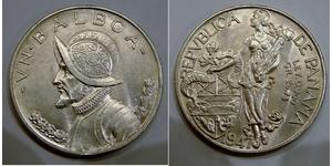 1 Balboa Panama Argent Vasco Núñez de Balboa (1475 – 1519)