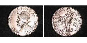 1 Balboa Panamá Argento Vasco Núñez de Balboa (1475 – 1519)