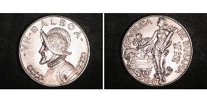 1 Balboa Panamá Argento Vasco Núñez de Balboa (1475 – 1519)
