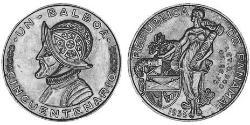 1 Balboa Panama Silber Vasco Núñez de Balboa (1475 – 1519)
