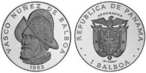 1 Balboa Panama Silber Vasco Núñez de Balboa (1475 – 1519)