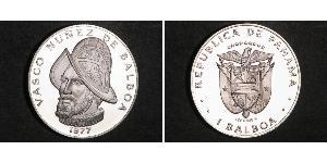 1 Balboa Panama Silber Vasco Núñez de Balboa (1475 – 1519)