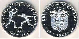 1 Balboa Panama Silber 