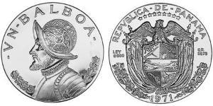 1 Balboa Panama Silber Vasco Núñez de Balboa (1475 – 1519)