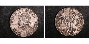 1 Balboa Panama Silber Vasco Núñez de Balboa (1475 – 1519)