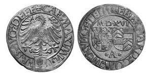 1 Batzen Augsburgo (1276 - 1803) Plata Maximiliano I de Habsburgo(1459 - 1519)