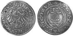 1 Batzen Imperial City of Augsburg (1276 - 1803) Silver Charles V, Holy Roman Emperor (1500-1558)