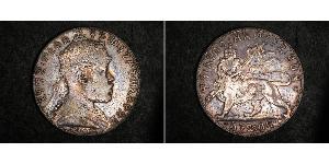 1 Birr Ethiopia (1270 - ) Argent Menelik II of Ethiopia ( 1844 -1913)