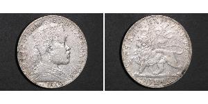 1 Birr Ethiopia (1270 - ) Серебро Menelik II of Ethiopia ( 1844 -1913)