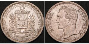 1 Bolivar Venezuela Argent 