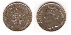 1 Bolivar Venezuela (1811 - ) Nickel 