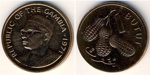 1 Butut Gambia (1965 - ) Bronzo 