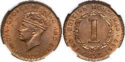 1 Cent British Honduras (1862-1981) Bronce Jorge VI (1895-1952)
