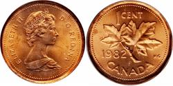 1 Cent Canadá Bronce Isabel II (1926-2022)