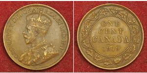 1 Cent Canadá Bronce Jorge V (1865-1936)