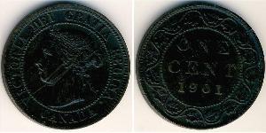 1 Cent Canadá Bronce Victoria (1819 - 1901)