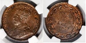 1 Cent Canadá Bronce Jorge V (1865-1936)