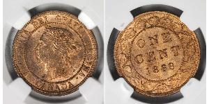 1 Cent Canadá Bronce Victoria (1819 - 1901)