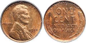 1 Cent Estados Unidos de América (1776 - ) Bronce Abraham Lincoln (1809-1865)
