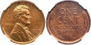 1 Cent Estados Unidos de América (1776 - ) Bronce Abraham Lincoln (1809-1865)
