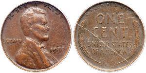 1 Cent Estados Unidos de América (1776 - ) Bronce Abraham Lincoln (1809-1865)