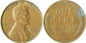 1 Cent Estados Unidos de América (1776 - ) Bronce Abraham Lincoln (1809-1865)