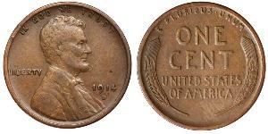 1 Cent Estados Unidos de América (1776 - ) Bronce Abraham Lincoln (1809-1865)