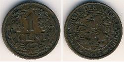 1 Cent Reino de los Países Bajos (1815 - ) Bronce 