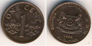 1 Cent Singapur Bronce 