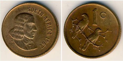 1 Cent Sudáfrica (1910 - ) Bronce 