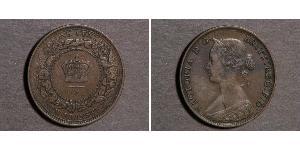 1 Cent Terranova y Labrador Bronce Victoria (1819 - 1901)