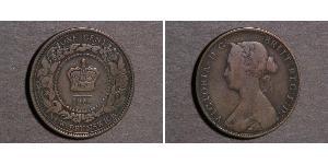1 Cent Terranova y Labrador Bronce Victoria (1819 - 1901)