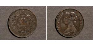 1 Cent Terranova y Labrador Bronce Victoria (1819 - 1901)