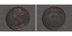 1 Cent Terranova y Labrador Bronce Victoria (1819 - 1901)