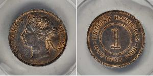 1 Cent British Honduras (1862-1981) Bronze Victoria (1819 - 1901)
