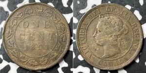 1 Cent Canada Bronze Victoria (1819 - 1901)