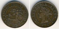 1 Cent Empire britannique (1497 - 1949) Bronze Victoria (1819 - 1901)