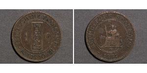 1 Cent Französisch-Indochina (1887-1954) Bronze 