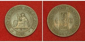 1 Cent Französisch-Indochina (1887-1954) Bronze 