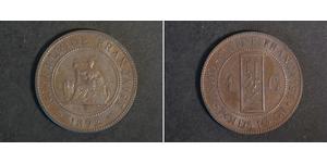 1 Cent Französisch-Indochina (1887-1954) Bronze 