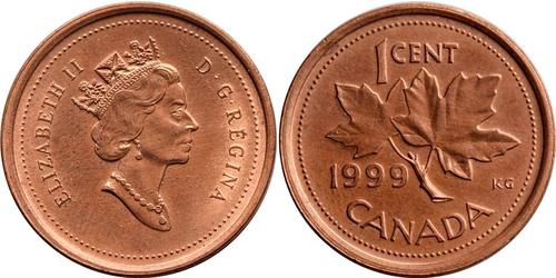 1 Cent Kanada Bronze Elizabeth II (1926-2022)