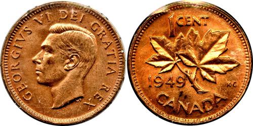 1 Cent Kanada Bronze Georg VI (1895-1952)