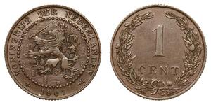 1 Cent Königreich der Niederlande (1815 - ) Bronze 