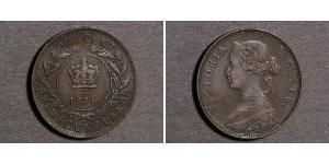 1 Cent Newfoundland and Labrador Bronze Victoria (1819 - 1901)