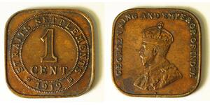 1 Cent Straits Settlements (1826 - 1946) Bronze 