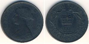 1 Cent Terre-Neuve-et-Labrador Bronze Victoria (1819 - 1901)